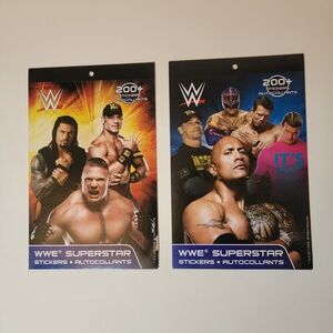 2014 WWE New 400+ Stickers Superstar Sticker Books The Rock John Cena